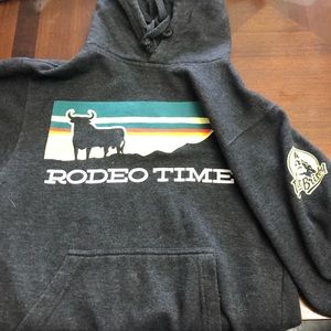 Gray Rodeo Time Hooded Sweatshirt